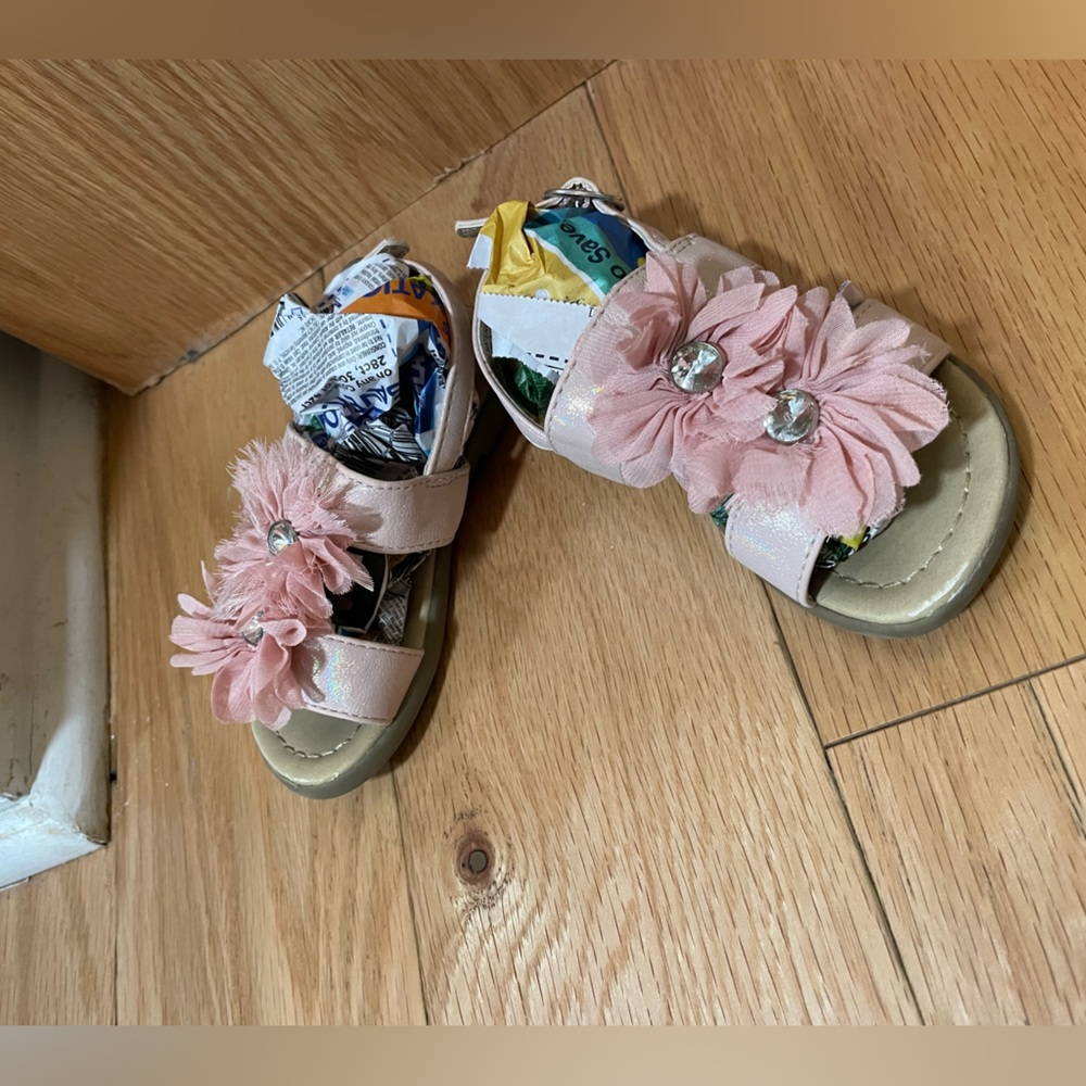 Blush pink toddler sandal 6